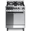 Lofra M66MF/C Cucina 60cm 4 Fuochi Gas Forno Elettrico Multifunzione 66L Inox