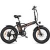 Smartway M1X Bicicletta elettrica pieghevole 20" Nero Acciaio e-bike 25 km/h 40 km