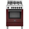 Bertazzoni La Germania Cucina AMN664EVIV/24 4 Fuochi Gas Forno Elettrico Borgogna