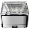 Feuerdesign TEIDE Barbecue da Tavolo Carbone Quadrato in Acciaio Inox