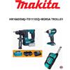 KIT TASSELLATORE HR166DSMJ + AVVITATORE IMPULSI TD111DZJ MAKITA + BORSA TROLLEY