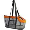 Gralara Borsa per Trasportini per Animali Borsa per Cani Borsa per Cani Gabbia Design a Rete con Tappetino Rimovibile Borsa da Viaggio per Gatti O Cani di Peso Inferiore a 6 kg, Grigio Arancio