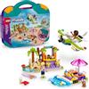 LEGO Friends Valigia Creativa da Spiaggia e da Viaggio, Giochi di Ruolo 2 in 1 per Bambine da 5 Anni, Scatola Personalizzabile con Adesivi, Personaggi, Motoscafo e Idrovolante Giocattolo 42672