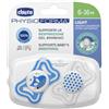 ARTSANA Chicco Succhietto Physio Forma Light Silicone 2 pz Azzurro 6-16 m