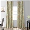 HPD Half Price Drapes Half Price Drapes jqch-201302 - 84 Magdelena Finta Seta Jacquard, Colore: Nero e Cognac, 50 x 84, Jade & Gold, 50 x 108