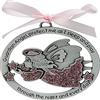 Cathedral Art CM16P Pink Angel Crib Medal for Jewelry Making, 2 - 1/2 da 5,1 cm