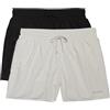 Calvin Klein Uomo Pantaloncini Boxer Confezione da 2 Medium Drawstring con Coulisse, Multicolore (Pvh Black/Chalk), XXL