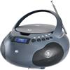 Majestic AH 264 DAB - Boom Box Portatile con Lettore CD, Radio DAB e FM, Ingresso AUX-IN, Nero
