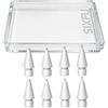 SIXFU Punte per Punta Apple Pencil, Aggiornato Metallo Misto Apple Pencil Punte per Apple Pencil Pro tip/Per Apple Pencil 2 Generazione/Apple Pencil 1 / Apple Pencil usb c(8 Pezzi)