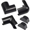 D-Line CLOAP5025B Accessori a Scatto - Canalina = 50mm (Larghezza) x 25mm (Altezza) - Nero