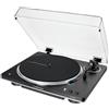 Audio Technica Giradischi con Trasmissione a Cinghia Nero/Argento AT-LP70XBTBS