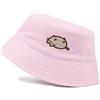 Pusheen the Cat Cappello alla Pescatora per Ragazze | Cappello da Sole Estivo con Cordino Rosa per Bambini e Adolescenti Cartoon Cat Animal Taglia Unica | Regali di Merce