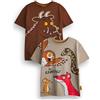 The Gruffalo Confezione da 2 T-Shirt per Bambini | Maglietta Grafica Marrone Gruffalo & Friends per Ragazzi | Set Top da fiaba Multicolore in Confezione Multipla a Maniche Corte