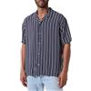JACK & JONES Jorluke Aruba Resort-Maglietta SS Camicia a Maniche Corte, Sky Captain/Strisce: a Righe, XS Uomo