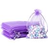 20 Sacchetti Organza P&D Per Regali - Viola Lilla, Misura 7,5 X 10 Cm - Confezione Regalo Fai Da Te