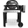 Weber Pulse 2000 Barbecue Elettrico 2200W Nero e Argento con Carrello e Griglia in Ghisa