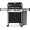 Weber Barbecue a Gas da Giardino EP-335 Genesis II con Ripiani Laterali e Coperchio