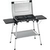 Campingaz 600 SG Grill a Gas Nero e Acciaio Inox 4400W 2 Fuochi con Carrello