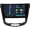 KeiDilie 10.1 [8G+256G] IPS Android 14 Autoradio per Nissan X-Trail Qashqai j11 Rouge 2014-2018-Integrato Wireless CarPlay | Android Auto | DSP | GPS | Bluetooth 5.0 | 360 Camera| Mirror Link