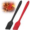 Euqvunn 2Pcs Pennello Cucina, BPA-Free Pennello Cucina Silicone, Antiadherente Pennello Silicone Cucina, Resistente al Calore Cooking Brush per Forno, Barbecue, Cucina e Griglia, Pennello da Cucina