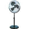 VIGOR-BLINKY Ventilatori Pavimento Vigor Urano Nero-Cromo Diametro cm. 45
