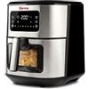 GIRMI FG88 Friggitrice ad Aria con Finestra 6,5 Litri Potenza 1700W Vassoio Antiaderente per Cottura Sana