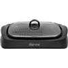Girmi BQ90 Griglia Barbecue 2200W 40x30cm con Coperchio Vetro e Funzione Smokeless