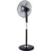 Ardes AR5S41PBT Style Touch Ventilatore a Piantana Base Tonda con 5 Pale da 40 cm e 3 Livelli di Velocita' Colore Nero