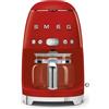 Smeg DCF02RDEU Macchina per Caffe' Automatica con Filtro 1.4 Litri Rosso