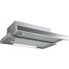 SeP SandP PRF0136908 GET 60 - Cappa da incasso, aspirante e filtrante, 60 cm, Classe E, comandi meccanici, 3 velocita', illuminazione LED 2×3 W, Acciaio Inox