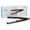 BaByliss Piastra Capelli Ceramic Straight, Multi-voltaggio, look lisci, Tappetino termo-resistente incluso, 2 temperature 200°C - 230°C, nero, ST089E