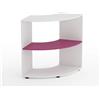 GIODIARREDA Mobile Scuola Kubò Bianco Angolare H 90 cm. Ripiani Fucsia - Conforme CAM - REGISTRATI! SCOPRI ALTRE PROMO