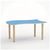 NM Tavolo Onda Verso H 46 Cm - Misura 1 - Blu Orizzonte Per Nidi D'infanzia - Conforme CAM
