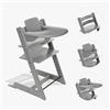 STOKKE Tripp Trapp Storm Grey Bundle Con Baby Set E Vassoio