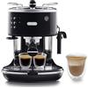De'Longhi Icona Eco 311.BK Macchina da Caffè Espresso Manuale e Cappuccino, Caffè in Polvere o in Cialde E.S.E., 1000 W, Nero