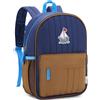 VASCHY Zaino Bambino, Zaino Scuola Elementare Bimbi Zainetto Asilo Bambina 4-6 Anni 11L Blu Marrone