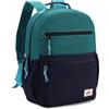 VASCHY Zaino Bambino, Leggero Colorato Zainetto Scuola Elementare con Cinturino Petto Fibbia per Viaggio, Campeggio e Tempo Libero, 3‑8 Anni Verde Marino