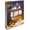Multiprint Box 4 Timbri per Bambini Jurassic World, 100% Made in Italy, Set Timbrini Bimbi Personalizzati, in Legno e Gomma Naturale, Inchiostro Lavabile Atossico, Idea Regalo, art.27975