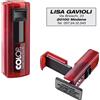 COLOP Timbro Pocket Stamp Plus 20 14x38mm 4righe autoinchiostrante rosso COLOP