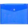 EXACOMPTA Busta a tasca con velcro in pp blu trasparente f.to 24x32cm per A4 Exacompta (Conf.5)