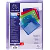 EXACOMPTA Busta a tasca con velcro in pp colorato f.to 24x32cm per A4 Exacompta (Conf.5)