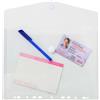 EXACOMPTA Busta forata c/chiusura in velcro in pp trasp. f.to 24x32cm per A4 Exacompta (Conf.5)