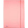 FAVORIT Cartella 3L c/elastico PPL PASTEL rosa f.to utile 24x33cm Favorit