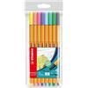 STABILO Astuccio 8 pennarelli Point 88 colori pastel assortiti 88/8-01 Stabilo