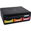 EXACOMPTA Cassettiera Toolbox 4 cassetti nero/arlecchino Exacompta