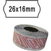 PRINTEX PACK 10 ROTOLI 1000 ETICH. 26x16mm ONDA BIANCO REMOV. Printex