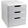 MULTIFORM CASSETTIERA MODULO A4 3 CASSETTI GRIGIO/GRANITO EXACOMPTA