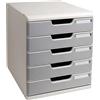 MULTIFORM CASSETTIERA MODULO A4 5 CASSETTI GRIGIO/GRANITO EXACOMPTA