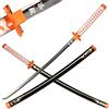 LQZJG Anime bambù Spada Cosplay Spada,Kochou Kanae Nero Spada Katana 103cm/40 Pollici