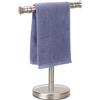 Sfemn Portasciugamani in acciaio inox SUS304, per bagno, cucina o piano di lavoro (nichel spazzolato)